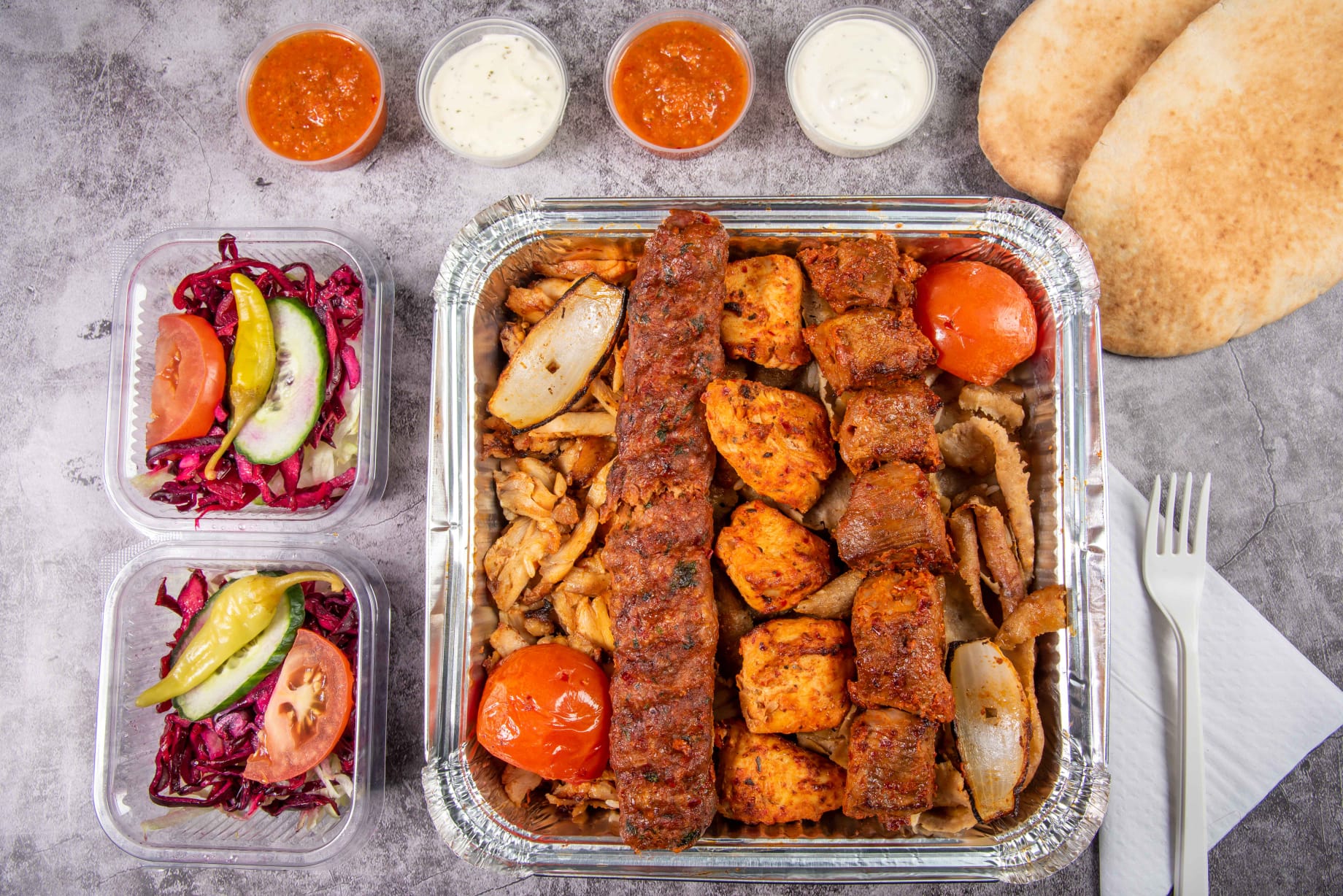 Lrg Mixed Kebab